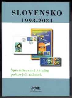1. Špecializovaný katalóg známok Slovensko 1993 - 2024 + Dodatok 2025