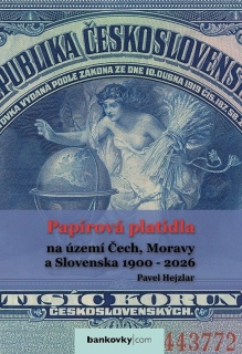 Katalóg - Bankovky - Papírová platidla na území Čech, Moravy a Slovenska 1900-2026